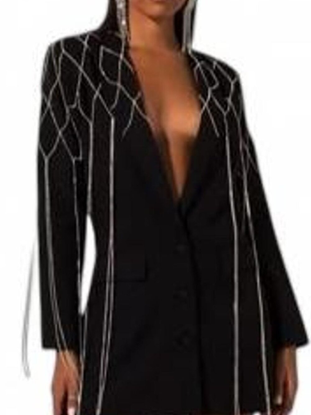 Athina Rhinestone Blazer - Picture 2 of 4